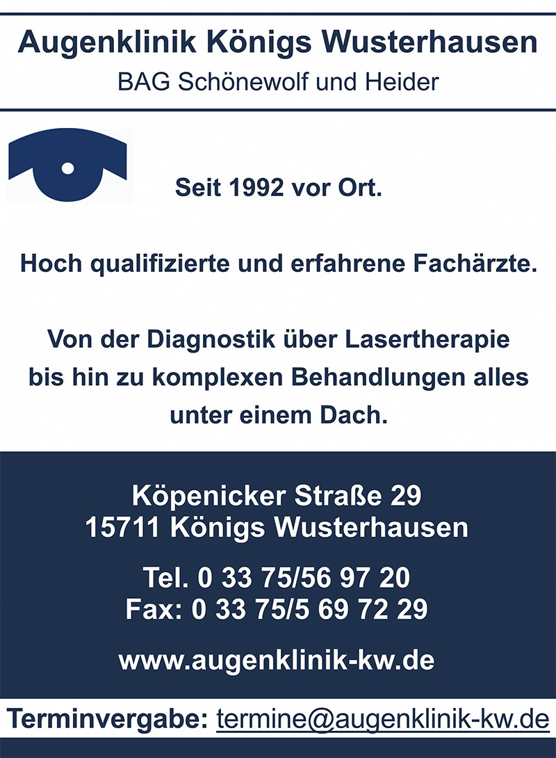 Foto von Friedemann Schönewolf und Dr. Ammar Heider von der Firma Augenklinik Königs Wusterhausen Foto von Friedemann Schönewolf und Dr. Ammar Heider von der Firma Augenklinik Königs Wusterhausen