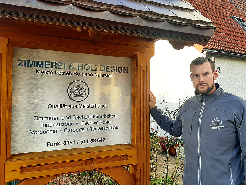 Foto von Romano Nahrstedt von der Firma Zimmerei & Holzdesign Romano Nahrstedt