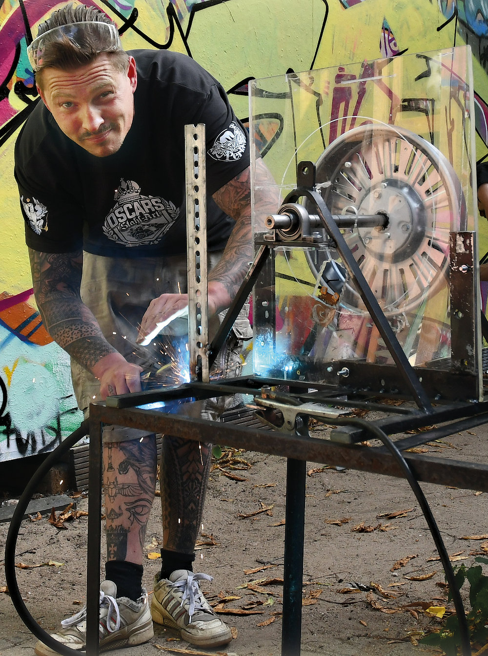 Foto von Oscar Schulz, Metallkünstler, Rahnsdorf