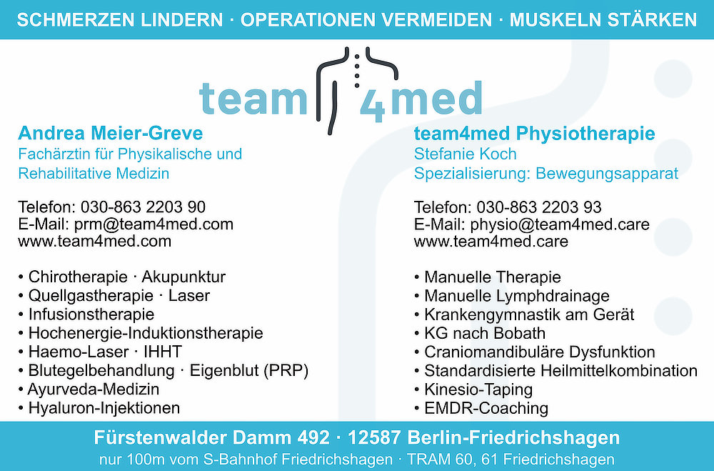 Foto von Andrea Meier-Greve von der Firma Andrea Meier-Greve Fachärztin für Physikalische und Rehabilitative Medizin Foto von Andrea Meier-Greve von der Firma Andrea Meier-Greve Fachärztin für Physikalische und Rehabilitative Medizin