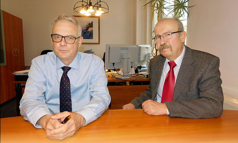 Foto von Andreas Weichert und Bernd-Jürgen Möller von der Firma Weichert, Möller & Kollegen GmbH