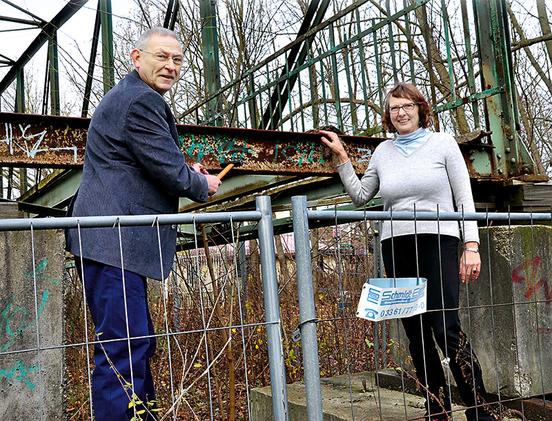 Foto, Bündnis „Rettet unseren Flakensteg“, Rahnsdorf