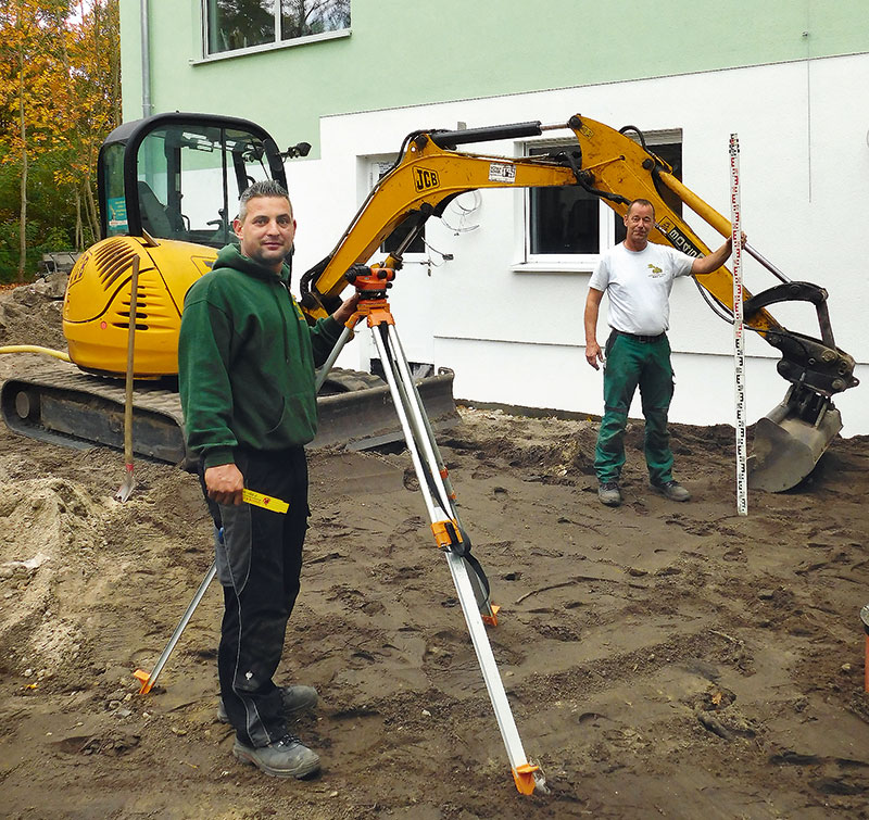 Foto von Matthias Bartsch und Frank Urban von der Firma Bartsch & Urban Landschaftsbau GmbH