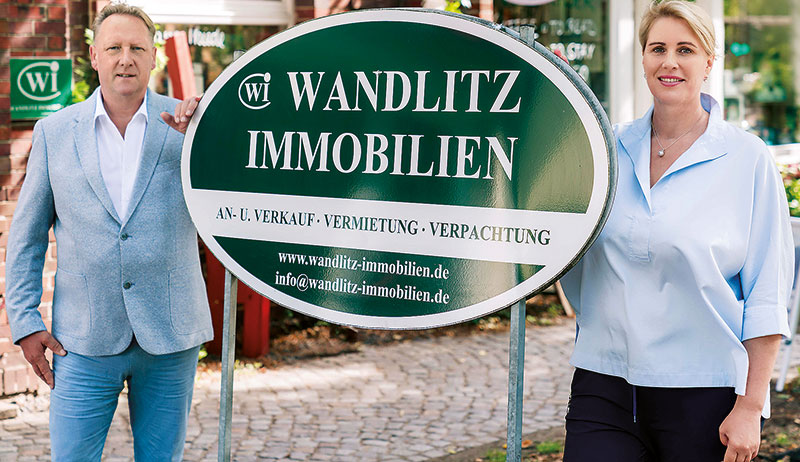 Foto von Kathrin Brosowski und Lutz Brosowski von der Firma Wandlitz Immobilien