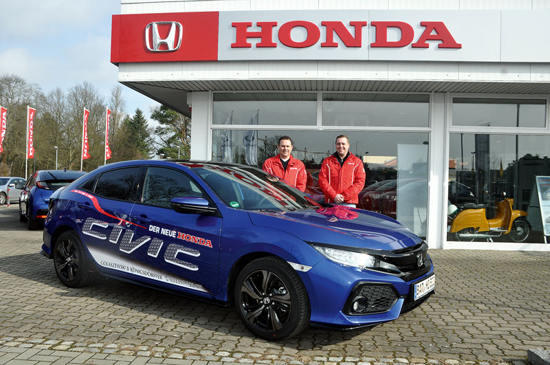 Foto von Diana Golaszewski und Kai Golaszewski von der Firma Autohaus Golaszewski & Königsdörffer oHG, Vertragshändler für HONDA und SsangYong