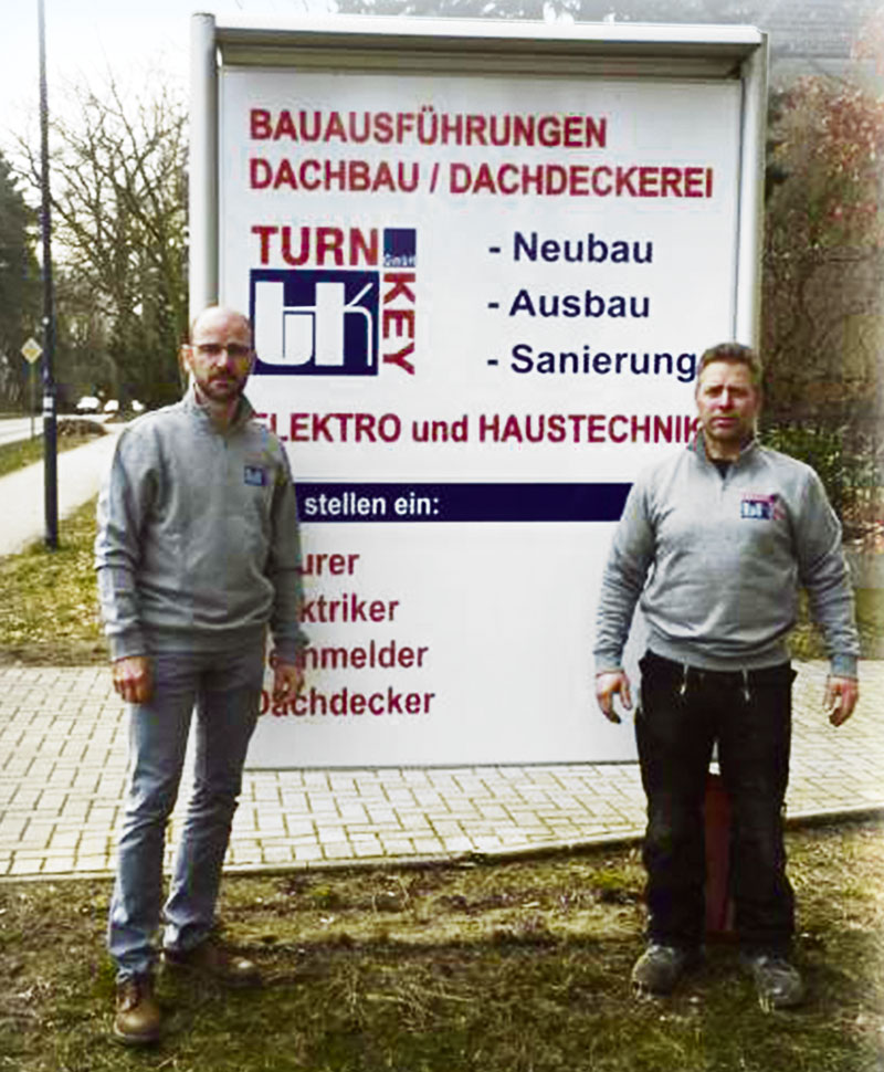 Foto von Normen Toletzki und Bodo Mude von der Firma TURN KEY Bauausführungen GmbH Foto von Normen Toletzki und Bodo Mude von der Firma TURN KEY Bauausführungen GmbH