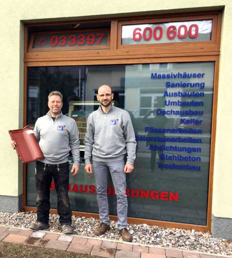 Foto von Normen Toletzki und Bodo Mude von der Firma TURN KEY Bauausführungen GmbH