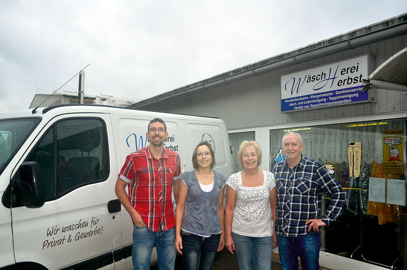 Foto von Hannelore Herbst und Norbert Herbst und Christin Herbst und Andy Herbst von der Firma Wäscherei Herbst