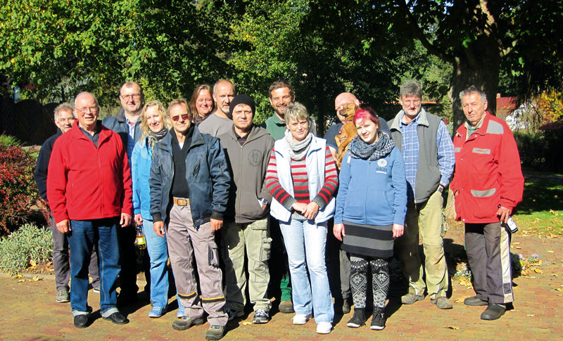 Foto von Hans-Joachim Auge und Maria Brandt und Peter Liebehenschel und Christian Schmidt und Ingo Musewald und Jürgen Krajewski und Frank Liste und Klaus Pawlowski und Nadine Kieprowski, Ortsvorsteher, Wandlitz