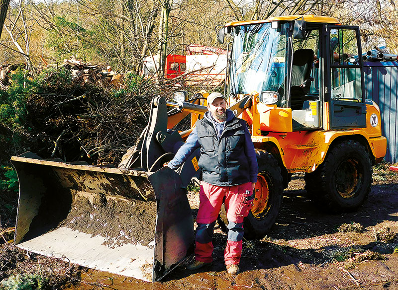 Foto von Thilo Malz und Stephan Fengler von der Firma Gartenbau Schönow GbR