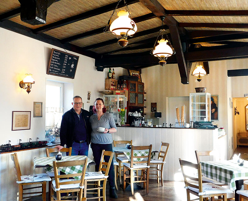 Foto von Katharina Mannke und Torsten Mannke von der Firma Café im alten Bahnhof