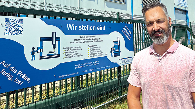 Foto von Mike Schneider von der Firma Volkmann Elektromaschinenbau GmbH