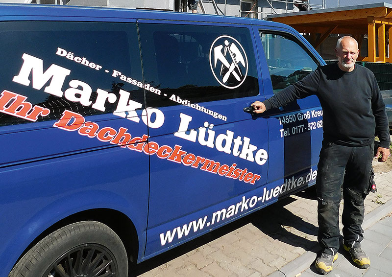 Foto von Marko Lüdtke von der Firma Dachdeckermeister Marko Lüdtke Foto von Marko Lüdtke von der Firma Dachdeckermeister Marko Lüdtke