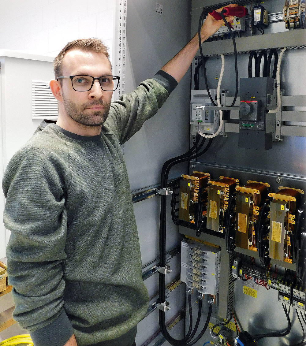 Foto von André Schubel und Gert Höhne und Enrico Konschake von der Firma PROMONTAN Elektroplan GmbH
