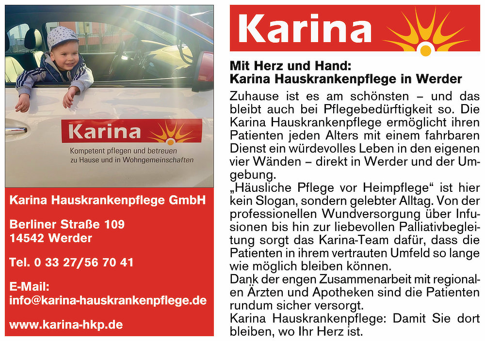 Foto von Karina Eggert und Rico Eggert von der Firma Karina Hauskrankenpflege GmbH Foto von Karina Eggert und Rico Eggert von der Firma Karina Hauskrankenpflege GmbH