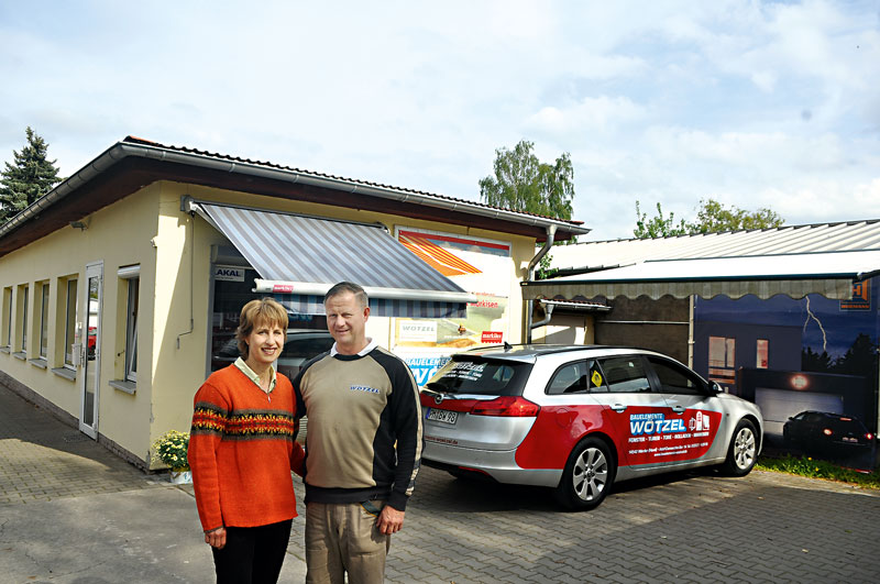 Foto von Inge Wötzel und Frank Wötzel von der Firma Bauelemente Wötzel