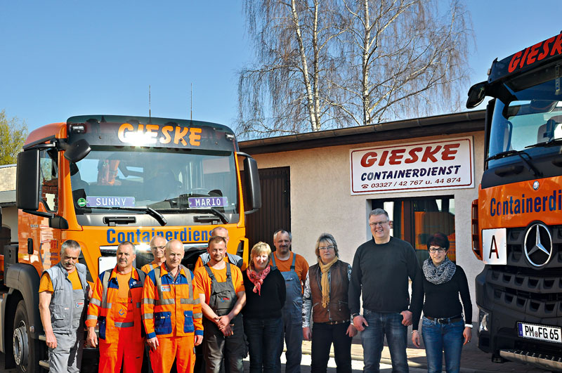 Foto von Simone Heinecke und Axel Heinecke von der Firma Containerdienst Gieske GmbH