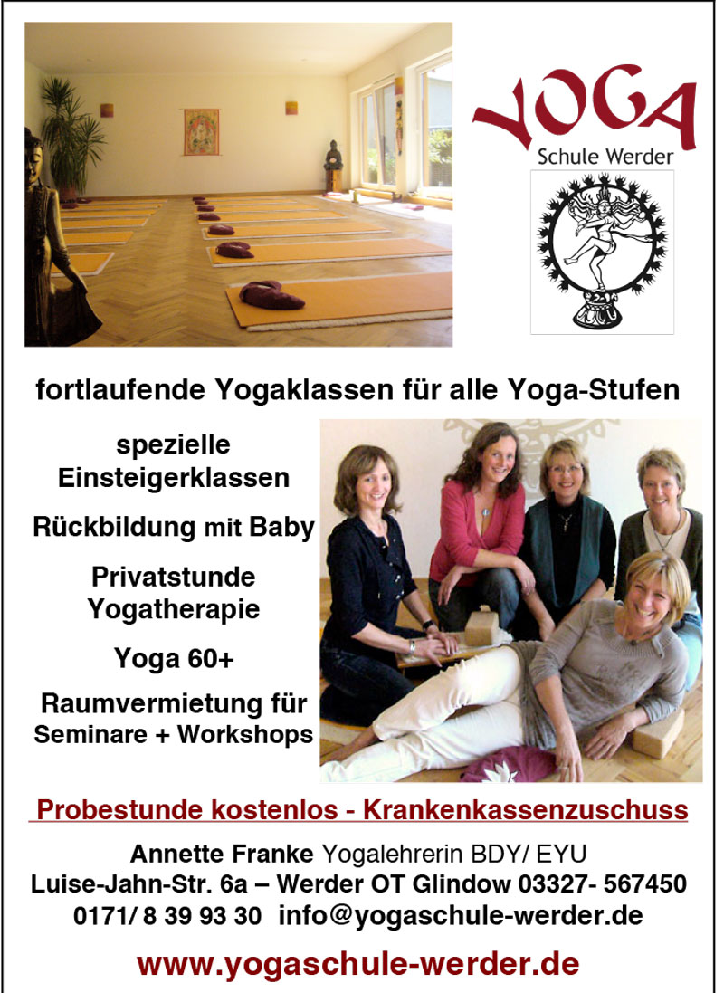 Foto von Annette Franke von der Firma Yogaschule Werder