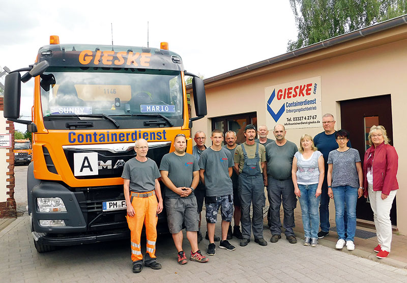 Foto von Simone Heinecke und Axel Heinecke von der Firma Containerdienst Gieske GmbH