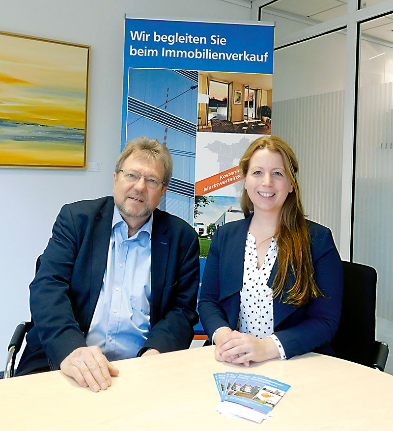 Foto von Sandra Raschke und Jörg Wild von der Firma Berliner Volksbank Immobilien GmbH; Büro Berlin