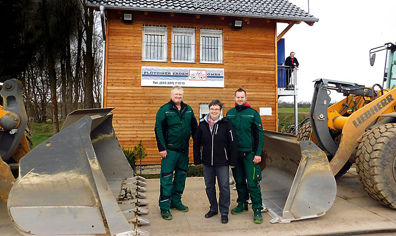 Foto von Gabriele Kruschke und Guido Bauch von der Firma Plötziner Erden GmbH