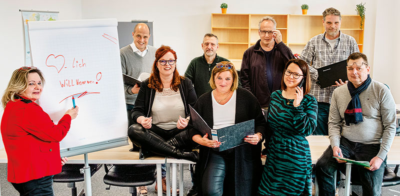 Foto von Birgit Böhm und Carsten Waschke von der Firma Das Kompetenzcenter AMVG gGmbH