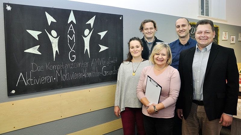 Foto von Birgit Böhm und Carsten Waschke von der Firma Das Kompetenzcenter AMVG gGmbH