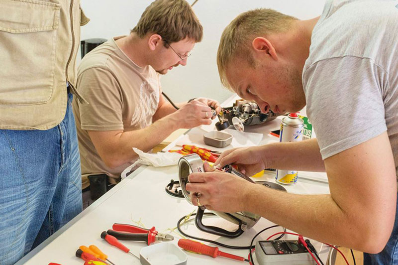 Foto von Susann Schulz und Sebastian Schulz, Repair-Café, Wildau