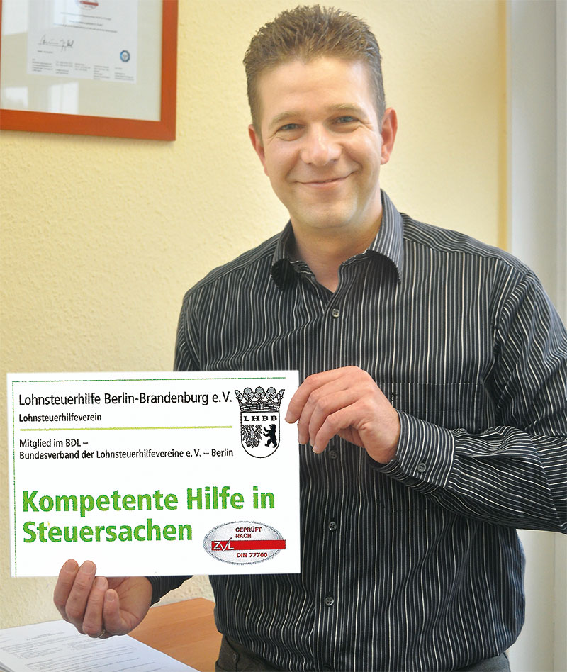 Foto von Sven Kaminski von der Firma Lohnsteuerhilfe Berlin-Brandenburg e.V.