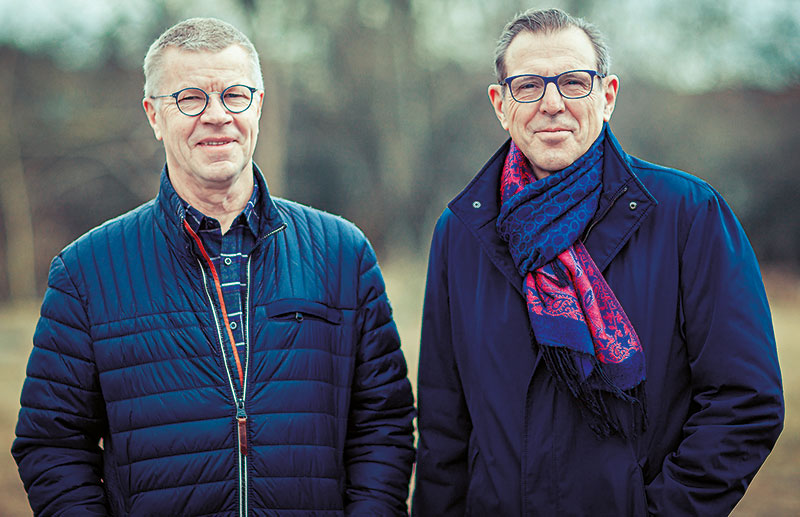 Foto von Ralph Ortloff und Ulrich Borschel von der Firma Vermessungsbüro Borschel und Ortloff