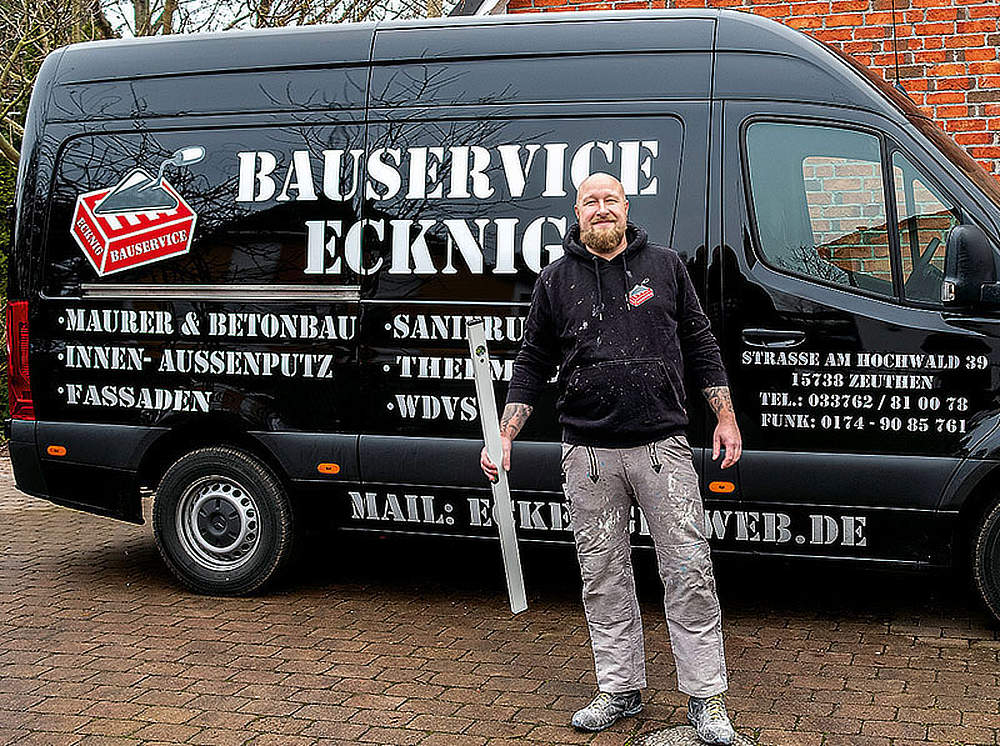 Foto von Steve Ecknig von der Firma Bauservice Ecknig Innen- und Außenputz, Maurerarbeiten Foto von Steve Ecknig von der Firma Bauservice Ecknig Innen- und Außenputz, Maurerarbeiten