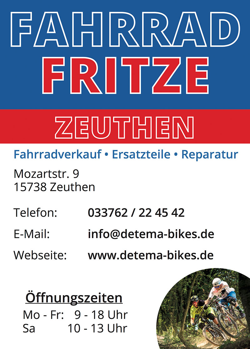 Foto von der Firma Fahrrad Fritze Zeuthen