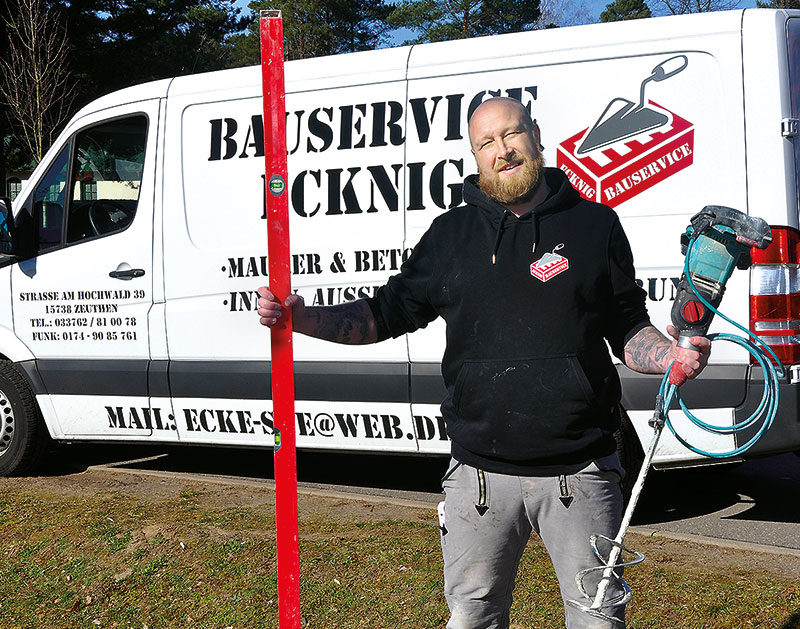 Foto von Steve Ecknig von der Firma Bauservice Ecknig, Innen- und Außenputz, Maurerarbeiten