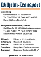Foto von der Firma Wilhelm-Transport; Verkauf