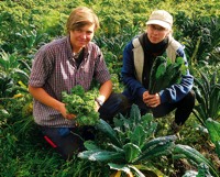Foto von Maria Natt und Isabel Burmeister von der Firma Gärtnerinnenhof Blumberg