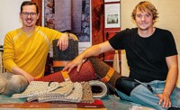 Foto von René Lewicki und Jonny Lewicki von der Firma Lewicki Teppiche