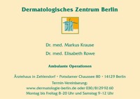 Foto von Dr. Markus Krause und Dr. Elisabeth Rowe von der Firma Dermatologisches Zentrum Berlin