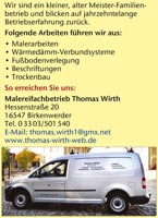 Foto von Thomas Wirth von der Firma Malereifachbetrieb Thomas Wirth