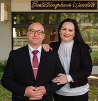 Foto von Nadine Heinrich und Danny Heinrich von der Firma Bestattungshaus Wandlitz; Thälmannstraße