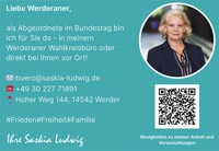 Foto von Dr. Saskia Ludwig von der Firma Abgeordnete im Bundestag Saskia Ludwig