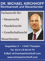 Foto von Dr. Michael Kirchhoff von der Firma Dr. Michael Kirchhoff Rechtsanwalt und Steuerberater