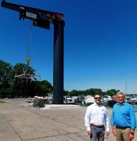 Foto von Randy Schirmeister und Marcel Ranke von der Firma Marina Zernsee GmbH & Co. KG