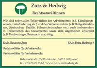 Foto von Susanne Zutz von der Firma Zutz & Hedwig Rechtsanwältinnen