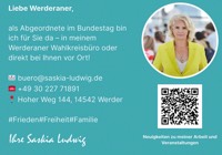 Foto von Dr. Saskia Ludwig von der Firma Abgeordnete im Bundestag Saskia Ludwig