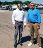 Foto von Randy Schirmeister und Marcel Ranke von der Firma Marina Zernsee GmbH & Co. KG