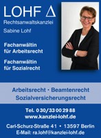 Foto von Sabine Lohf von der Firma Rechtsanwaltskanzlei Sabine Lohf