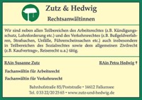 Foto von Susanne Zutz von der Firma Zutz & Hedwig Rechtsanwältinnen