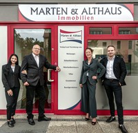 Foto von Petra Marten und Dustin Althaus von der Firma Marten & Althaus Immobilien GmbH