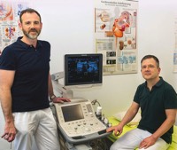 Foto von Dr. Uwe Novender und PD Dr. Peter Nickel von der Firma Alwall-Haus Dialyse-Zentrum Berlin